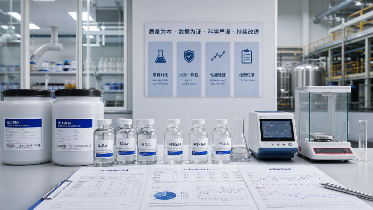 How to compare chemical raw materials when specs look similar