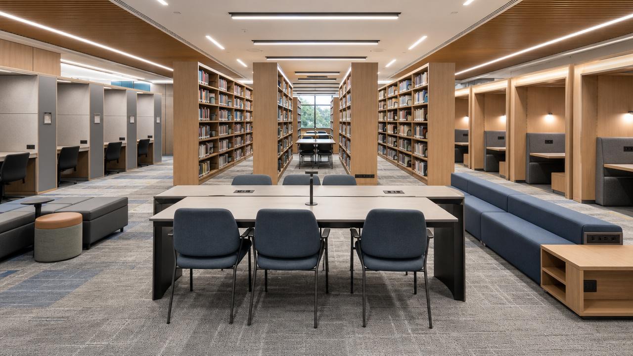 How library furniture affects space, noise, and upkeep