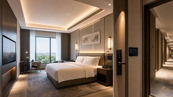 What does a smart hotel application actually control?