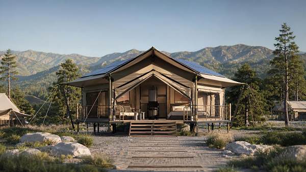 What does Glamping Tents technology change on site?