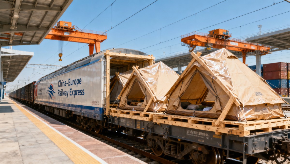 Hefei–Russia Rail Express Cuts Glamping Tent Transit to 12 Days