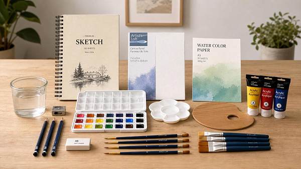 What Art Supplies Do Beginners Really Need for Acrylic, Watercolor, and Sketching?