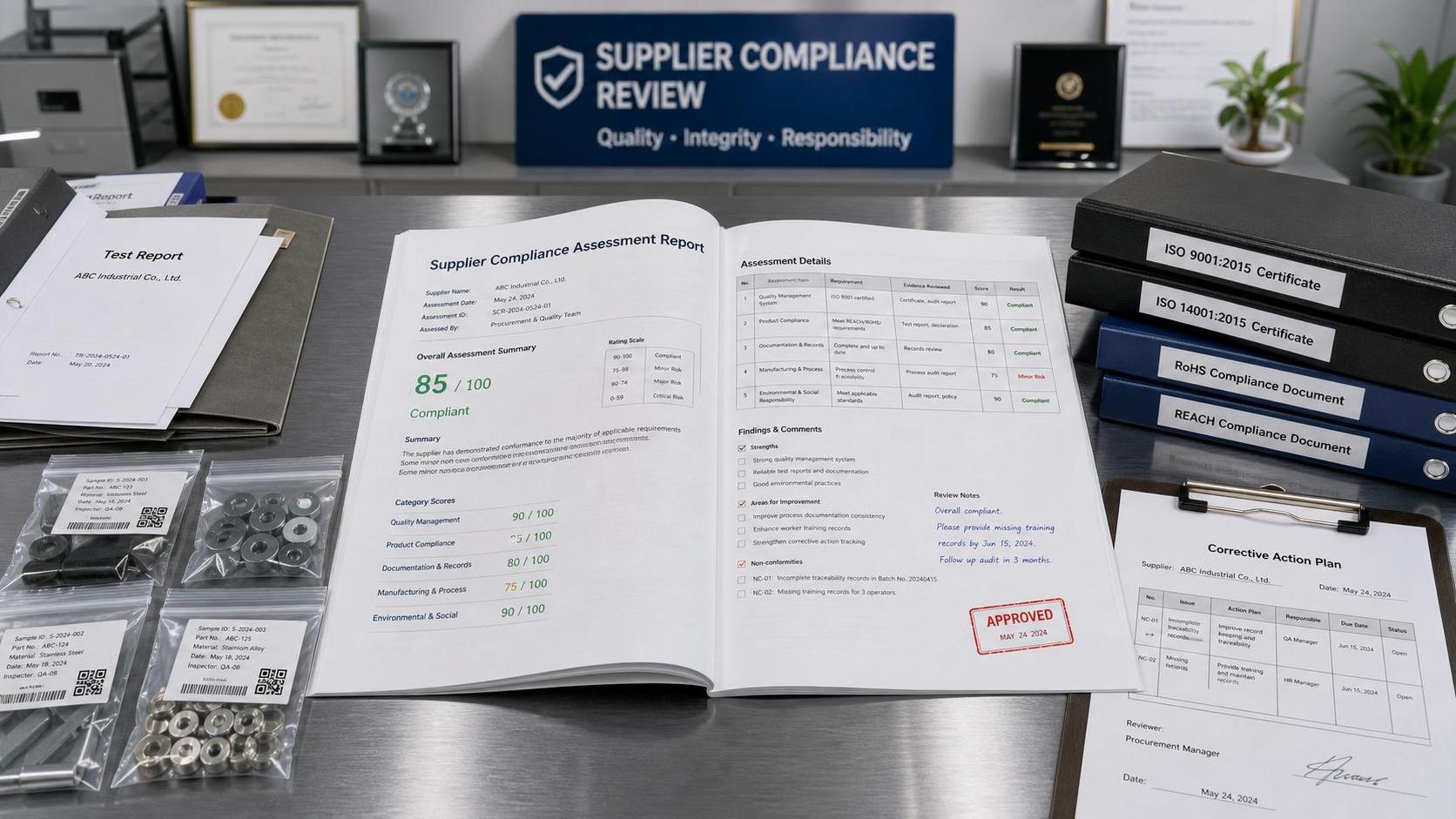 How to Read a Compliance Standards Assessment Report for Supplier Approval