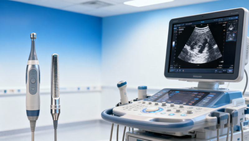 Choosing an ultrasound transducer frequency range for mixed cases Choosing an ultrasound transducer frequency range for mixed cases