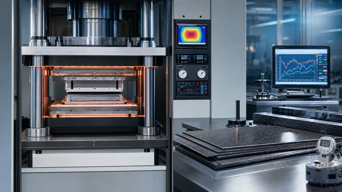 Hydraulic Press for Composite Materials and Cure Time Tradeoffs Hydraulic Press for Composite Materials and Cure Time Tradeoffs