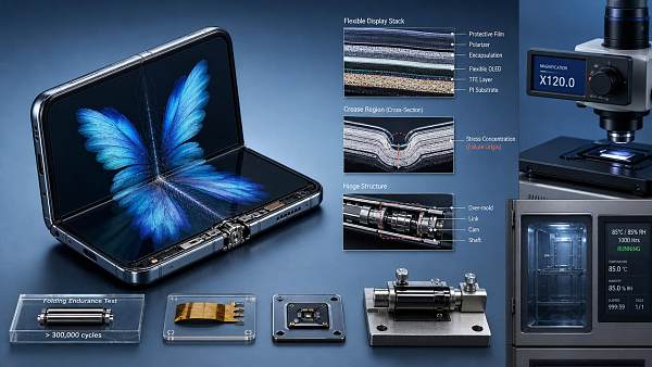 Foldable screen tech is improving, but where does failure start?