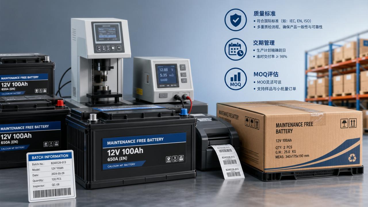 How to Choose a Car Batteries Supplier: Quality Standards, Lead Times, and MOQ