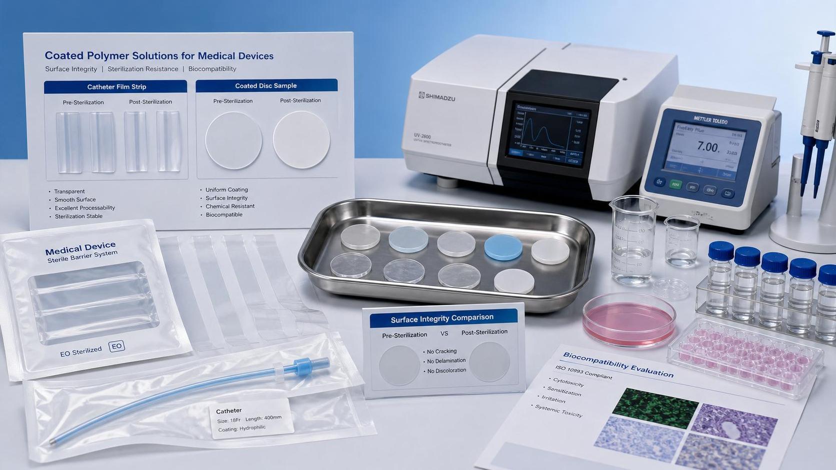 How to Evaluate Coated Polymer Biocompatibility for Device Contact and Sterilization Conditions