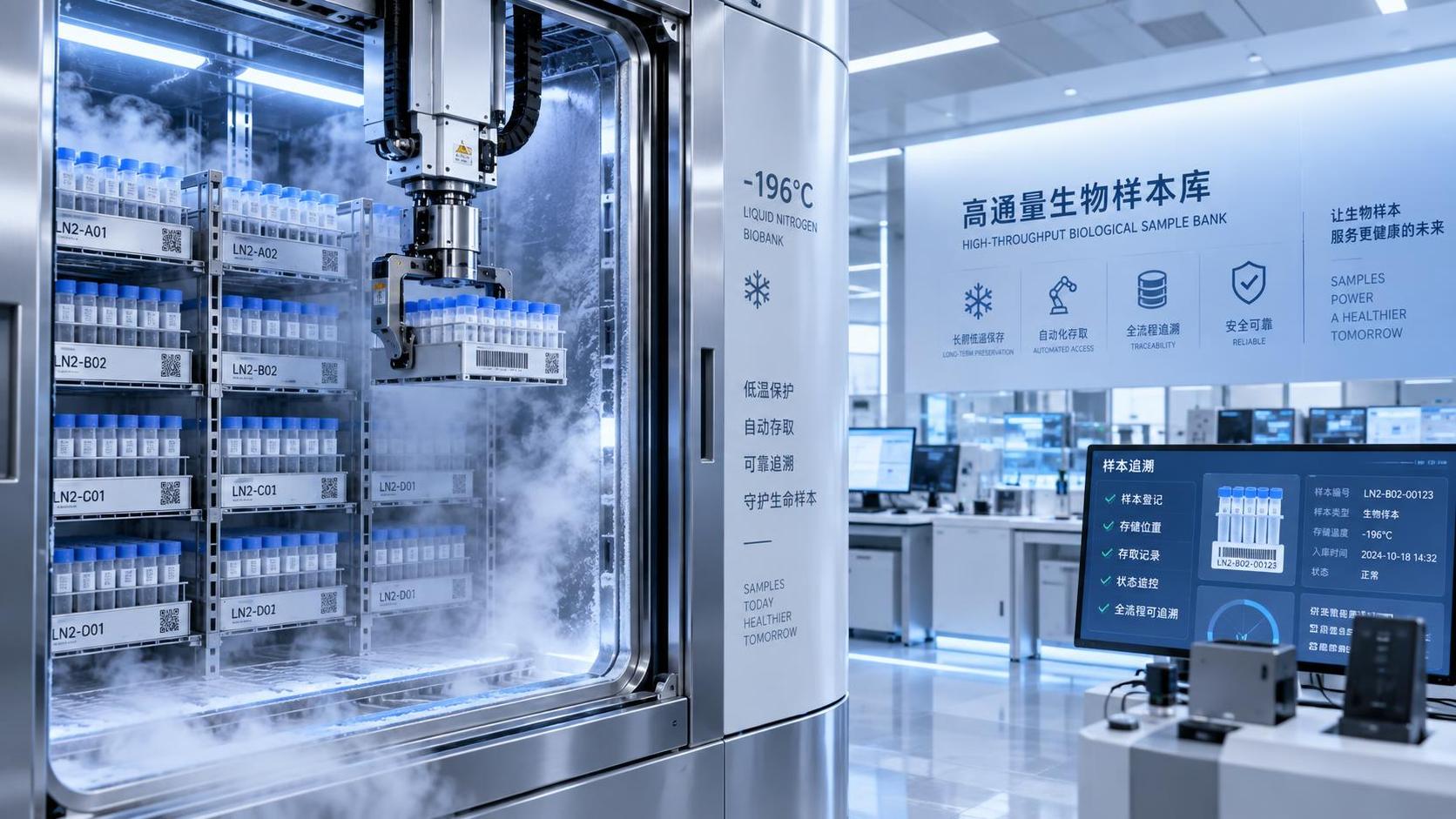 How to Choose Automated Cryogenic Sample Storage for High-Throughput Biobanks