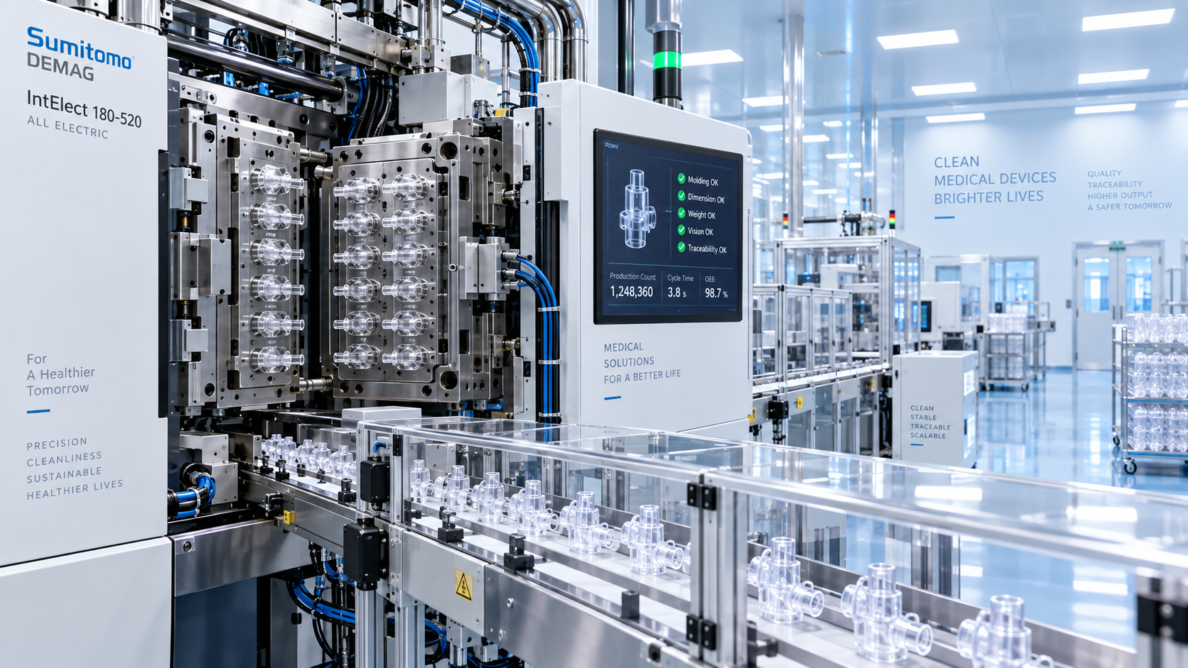 Selecting Molding Machines for High-Volume Medical Device Component Production
