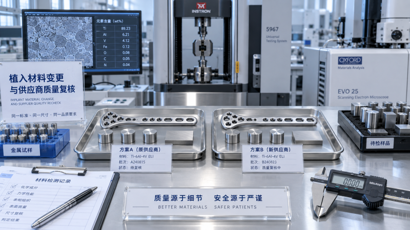 Does an Implant Material Change Require a New Supplier Review?