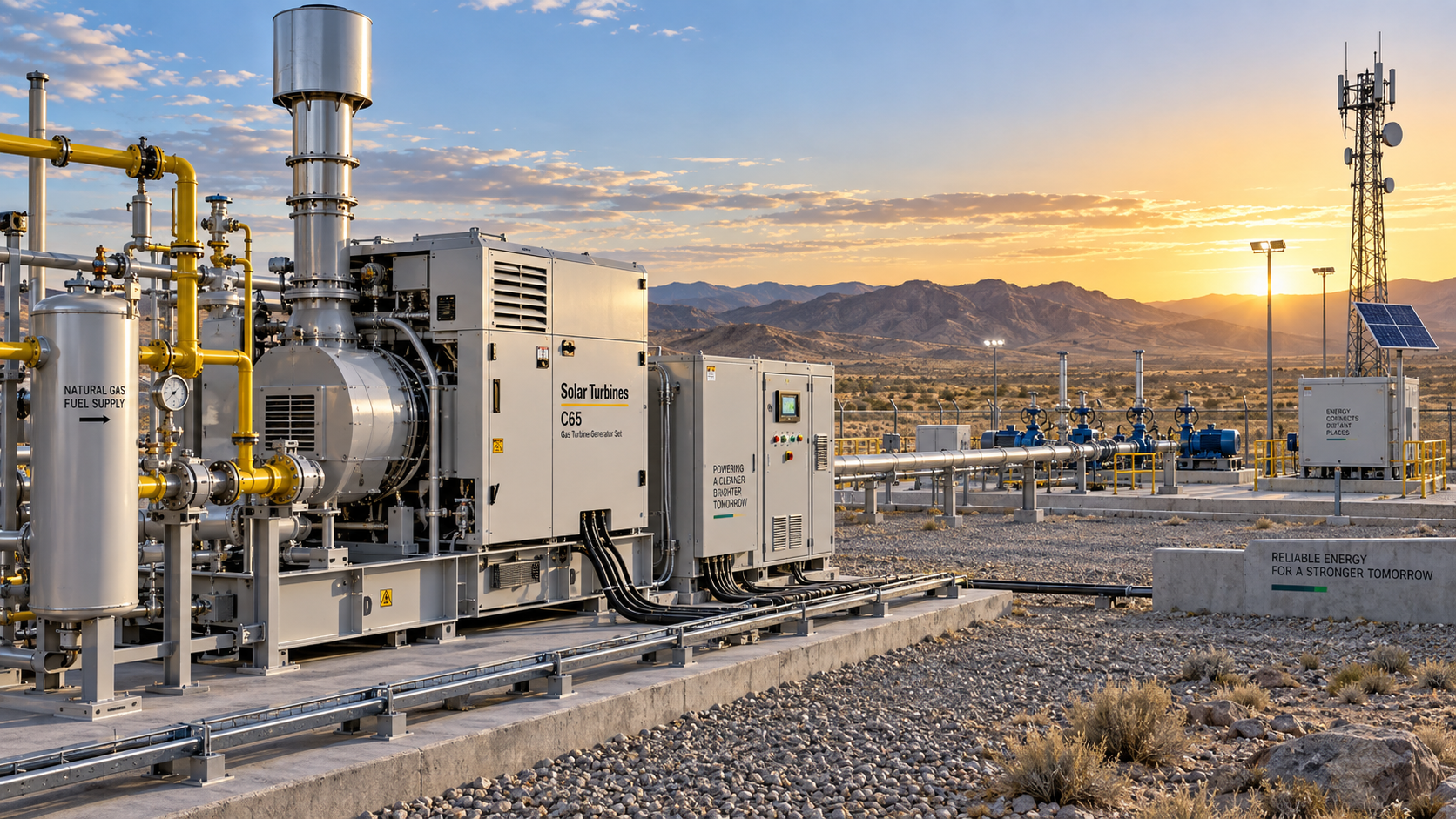 When a small gas turbine generator is practical for remote power