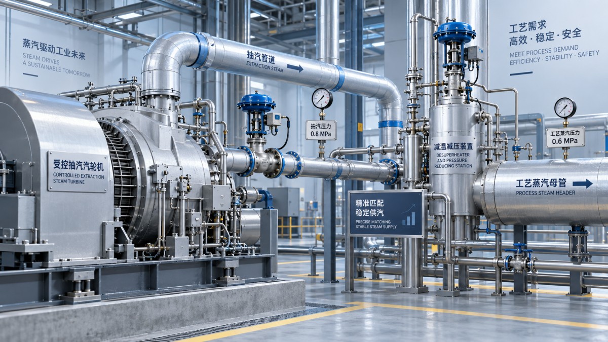 How to match extraction steam turbine pressure to process demand