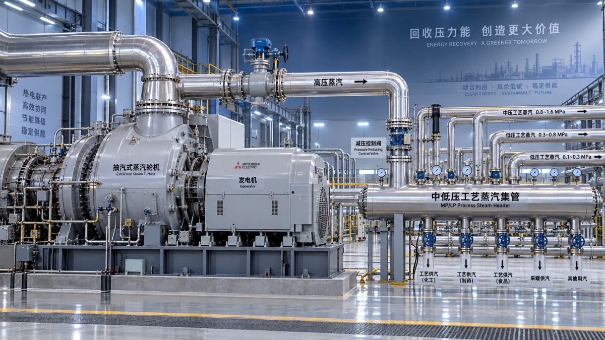 When an extraction steam turbine improves combined heat and power output