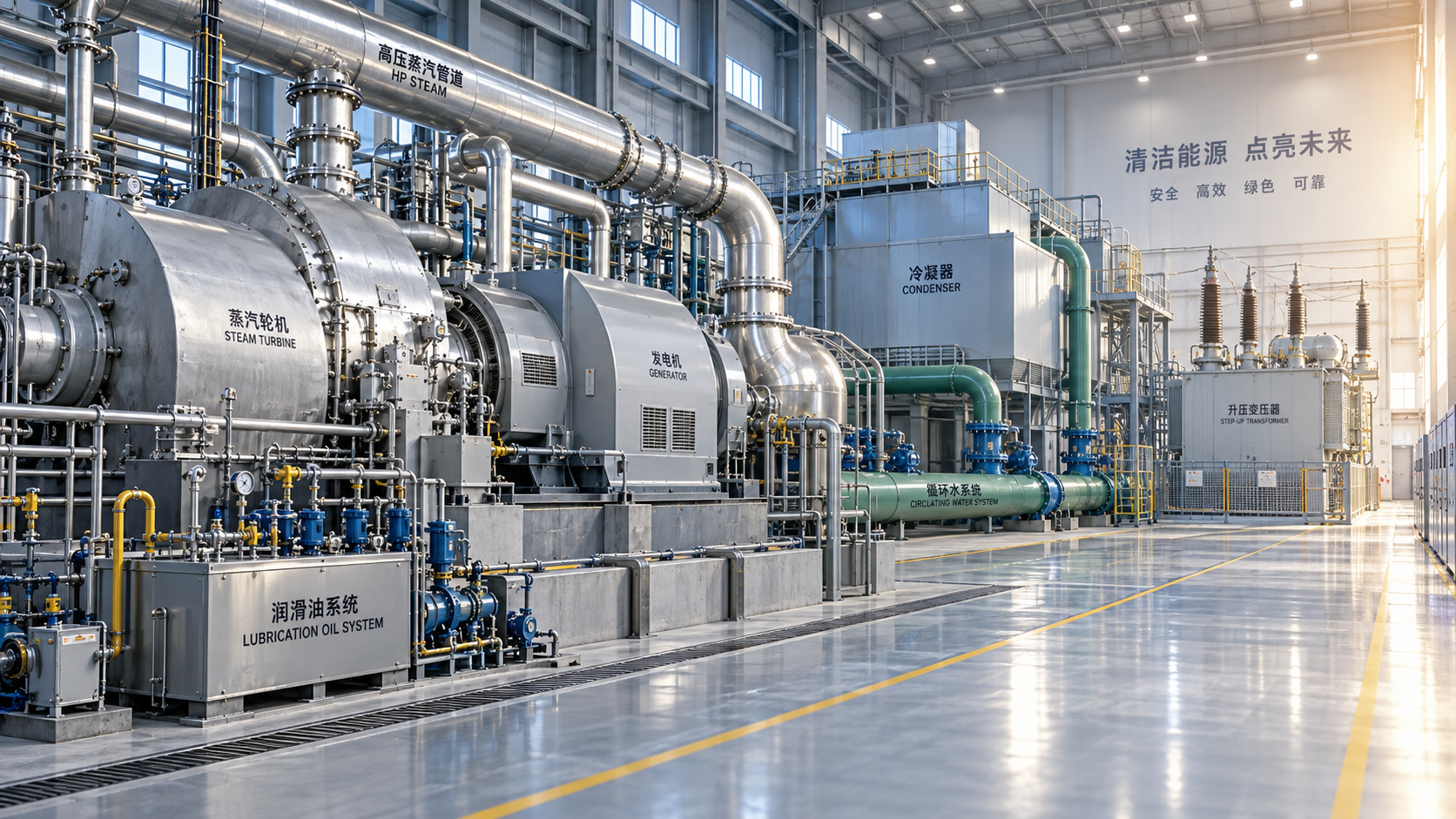 What drives the installed cost of a 50 MW steam turbine