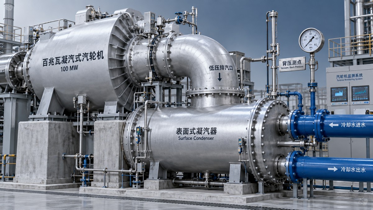 How condenser pressure affects a 100 MW steam turbine's output Hogyan befolyásolja a kondenzátornyomás egy 100 MW-os gőzturbina teljesítményét