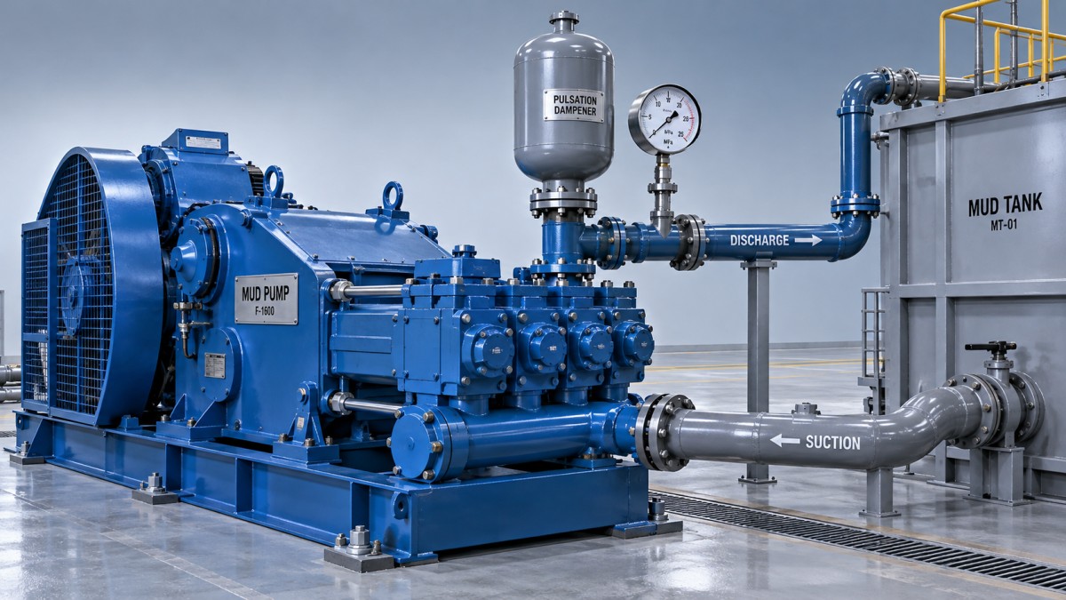 Why mud pump discharge pressure drops during continuous operation 머드 펌프가 연속 운전 중 토출 압력이 떨어지는 이유