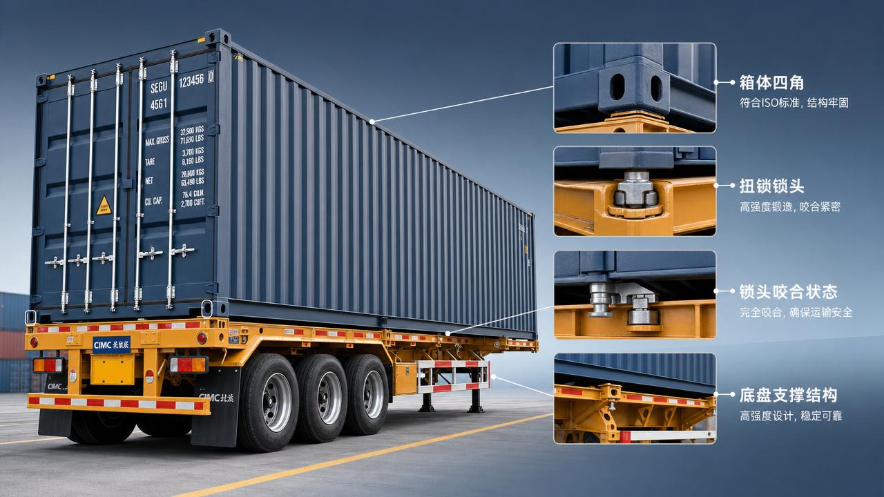 Skeleton Semi-Trailer Twist Lock Checks That Reduce Loading Risks