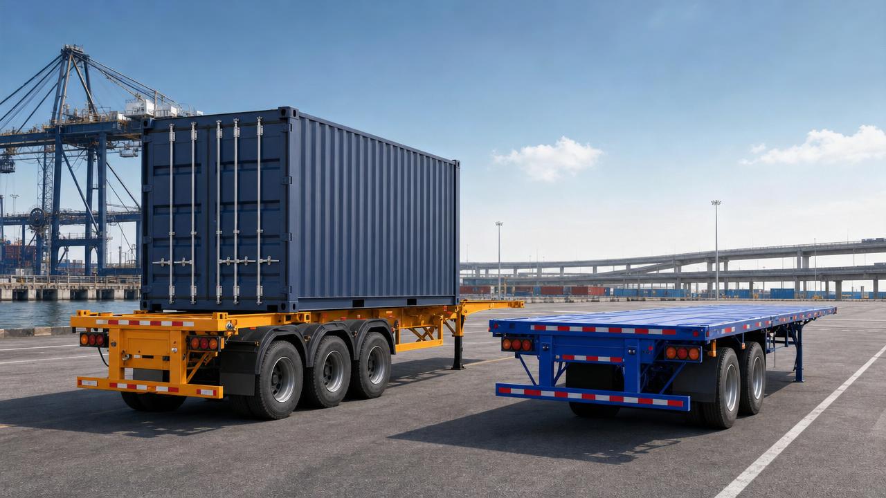 Skeleton Container Semi-Trailer vs Flatbed: Which Fits Port and Road Haul Better?