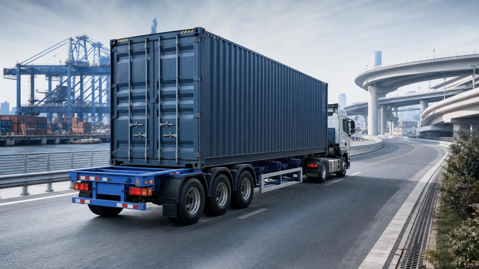 Skeleton Container Semi-Trailer: Key Load and Route Limits to Check