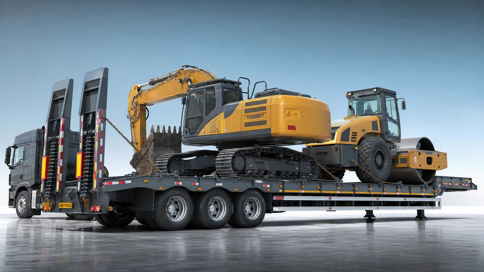 How to Choose a Flatbed Semi-Trailer for Heavy Equipment Loads