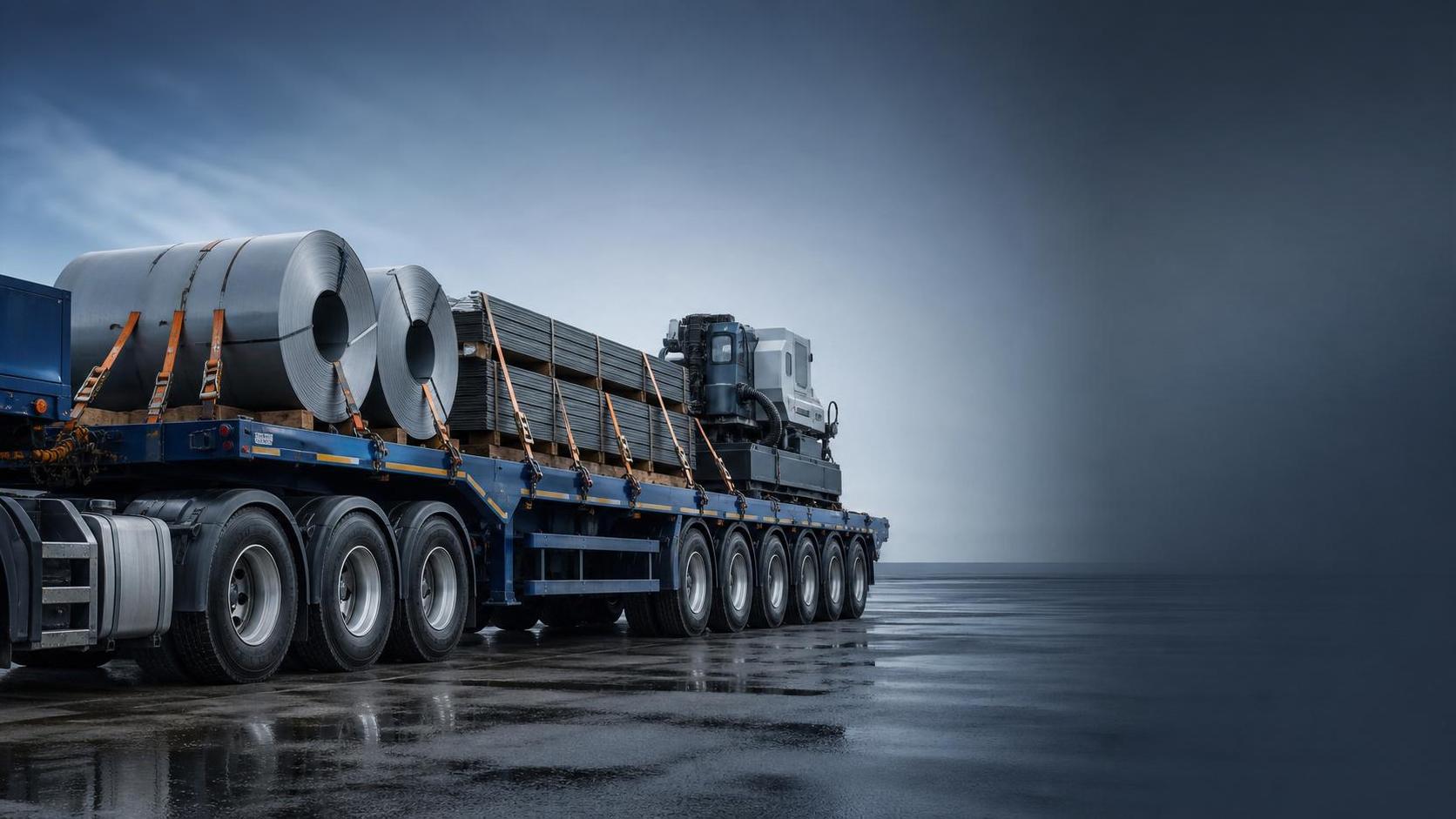 Flatbed Semi-Trailer Load Capacity Guide for Steel and Machinery Transport Flatbed Semi-Trailer Load Capacity Guide for Steel and Machinery Transport
