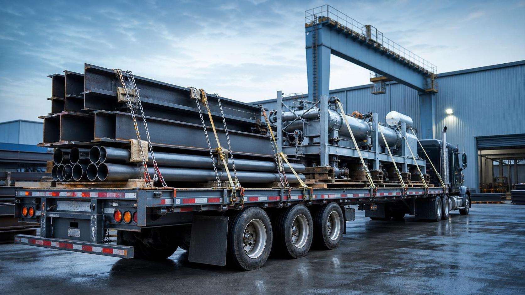 When a Flatbed Semi-Trailer Is the Better Choice for Steel and Machinery Loads When a Flatbed Semi-Trailer Is the Better Choice for Steel and Machinery Loads