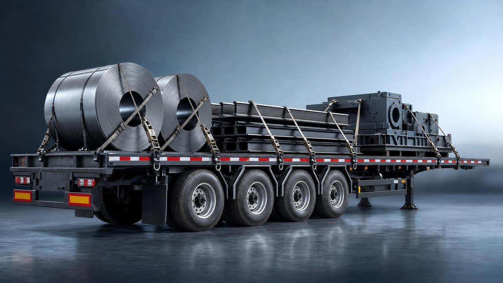 How to Choose a Flatbed Semi-Trailer for Steel and Machinery Loads