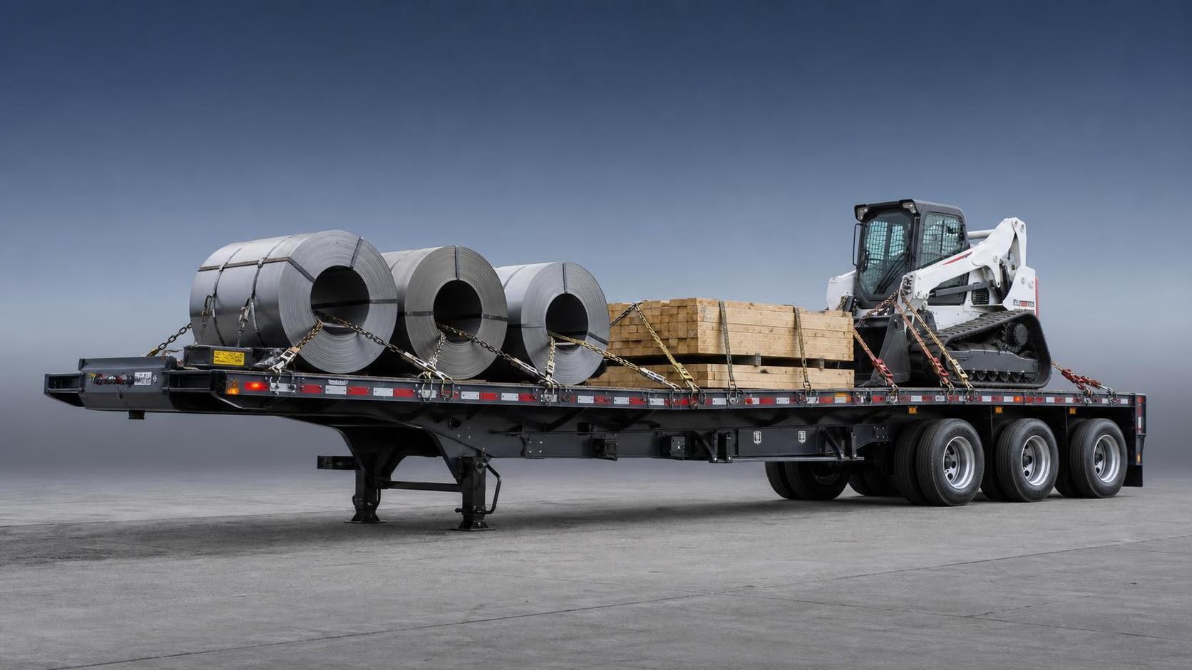 How to Choose a Flatbed Semi-Trailer for Steel, Lumber, and Machinery Loads