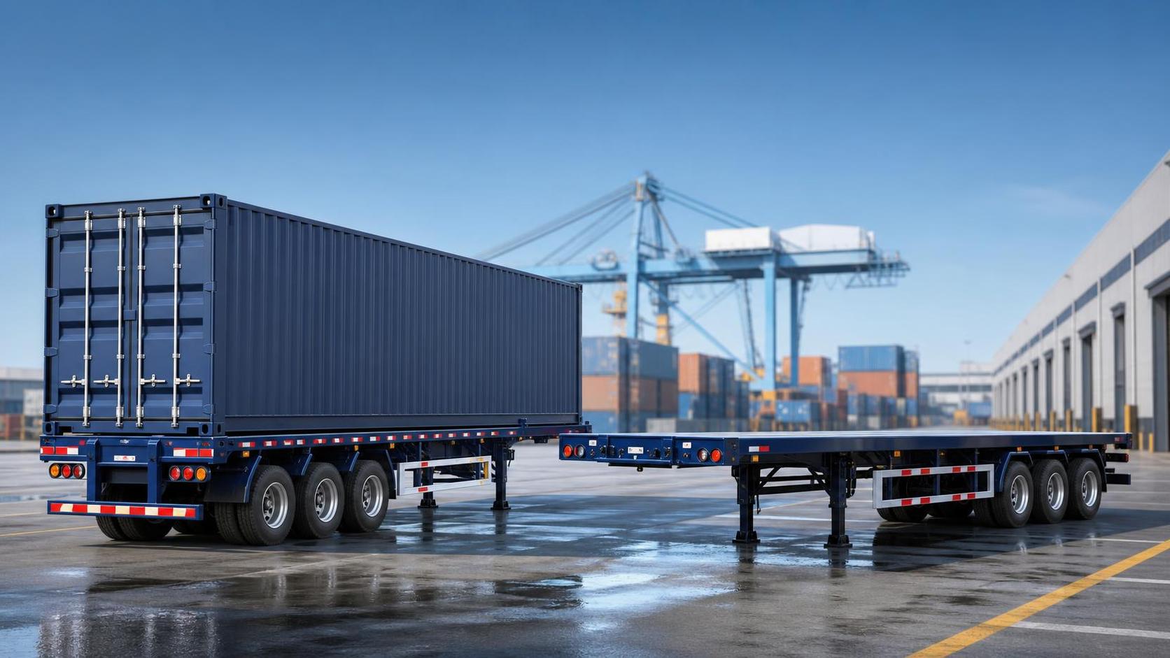 Skeleton (Container) Semi-Trailer vs Flatbed Semi-Trailer: Which Fits Port-to-Warehouse Hauls Better?