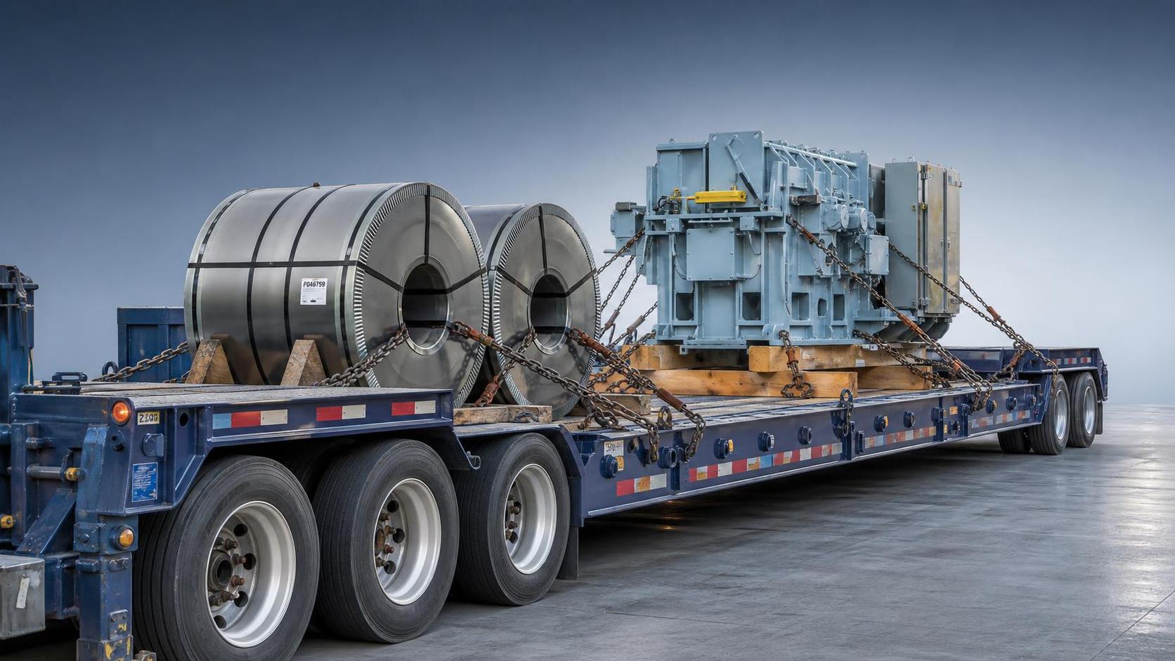 What to Check in a Flatbed Semi-Trailer Before Hauling Steel Coils and Machinery