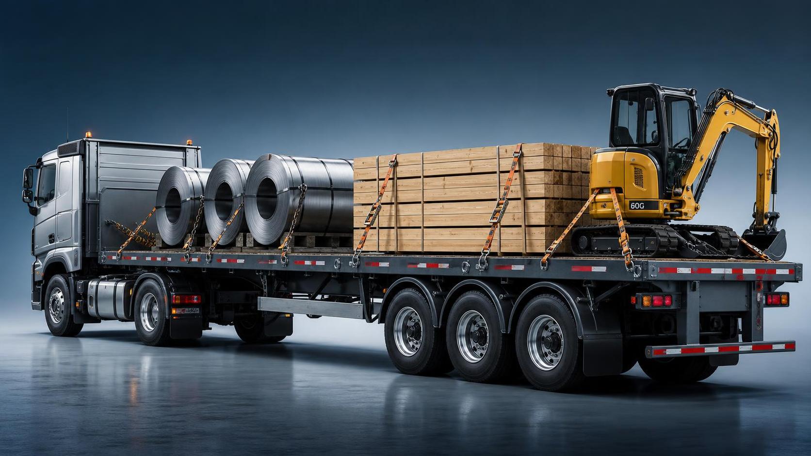 How to Choose a Flatbed Semi-Trailer for Steel, Timber, and Machinery Loads