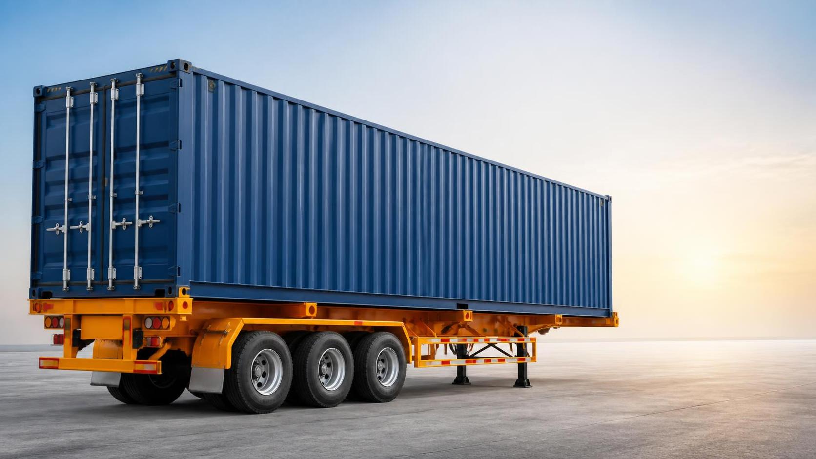 Skeleton (Container) Semi-Trailer cargo capacity and container fit checks