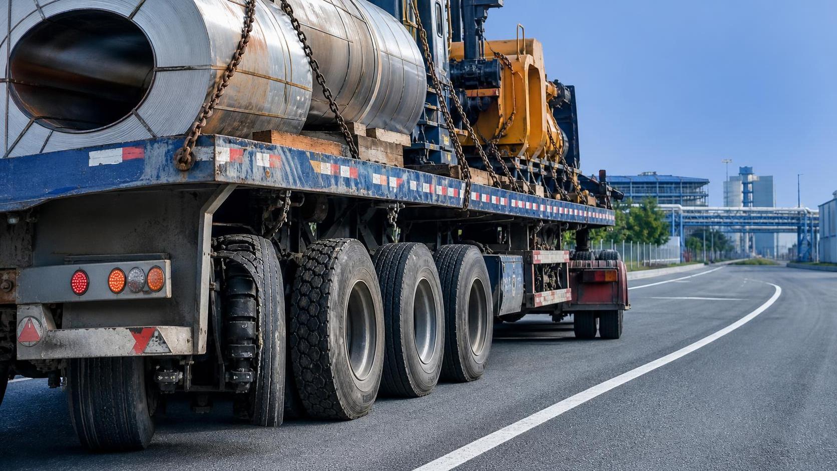 Why flatbed semi-trailers wear tires unevenly under off-center loads