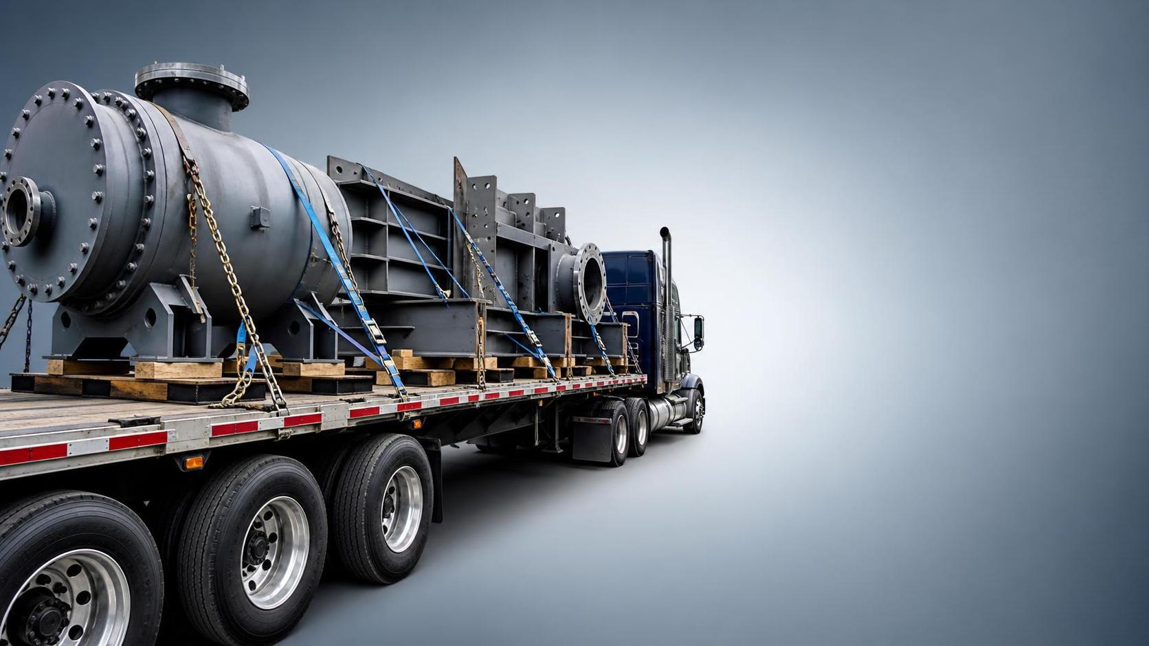 What load conditions make a flatbed semi-trailer the safer choice