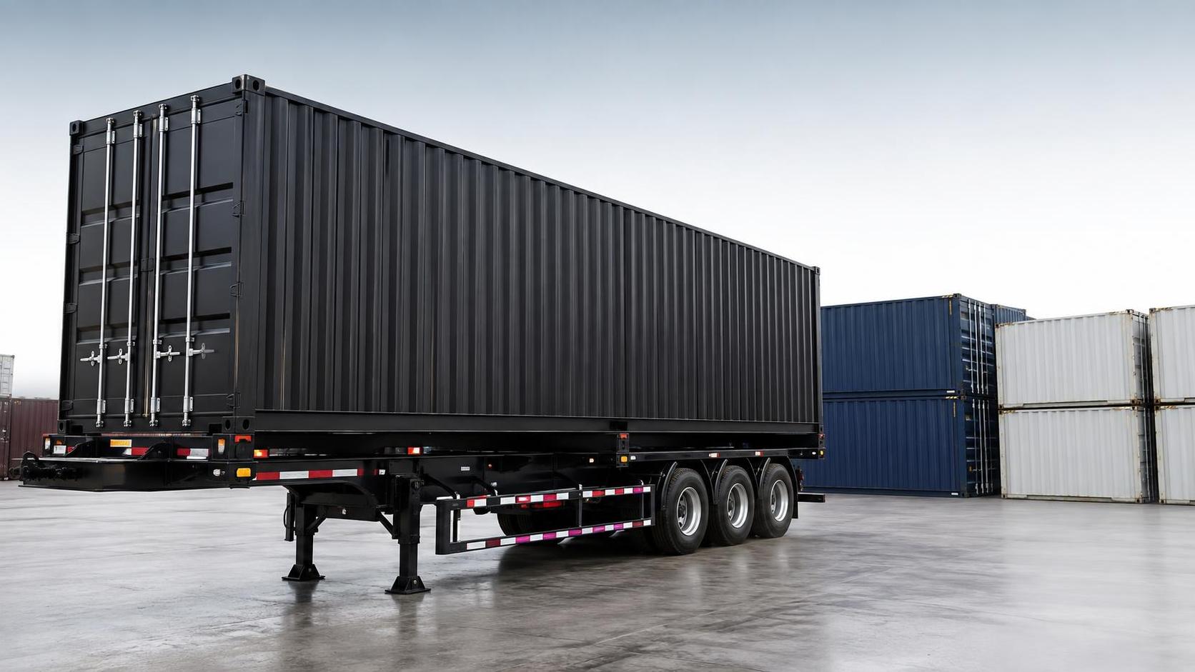 What container sizes fit a Skeleton (Container) Semi-Trailer? What container sizes fit a Skeleton (Container) Semi-Trailer?