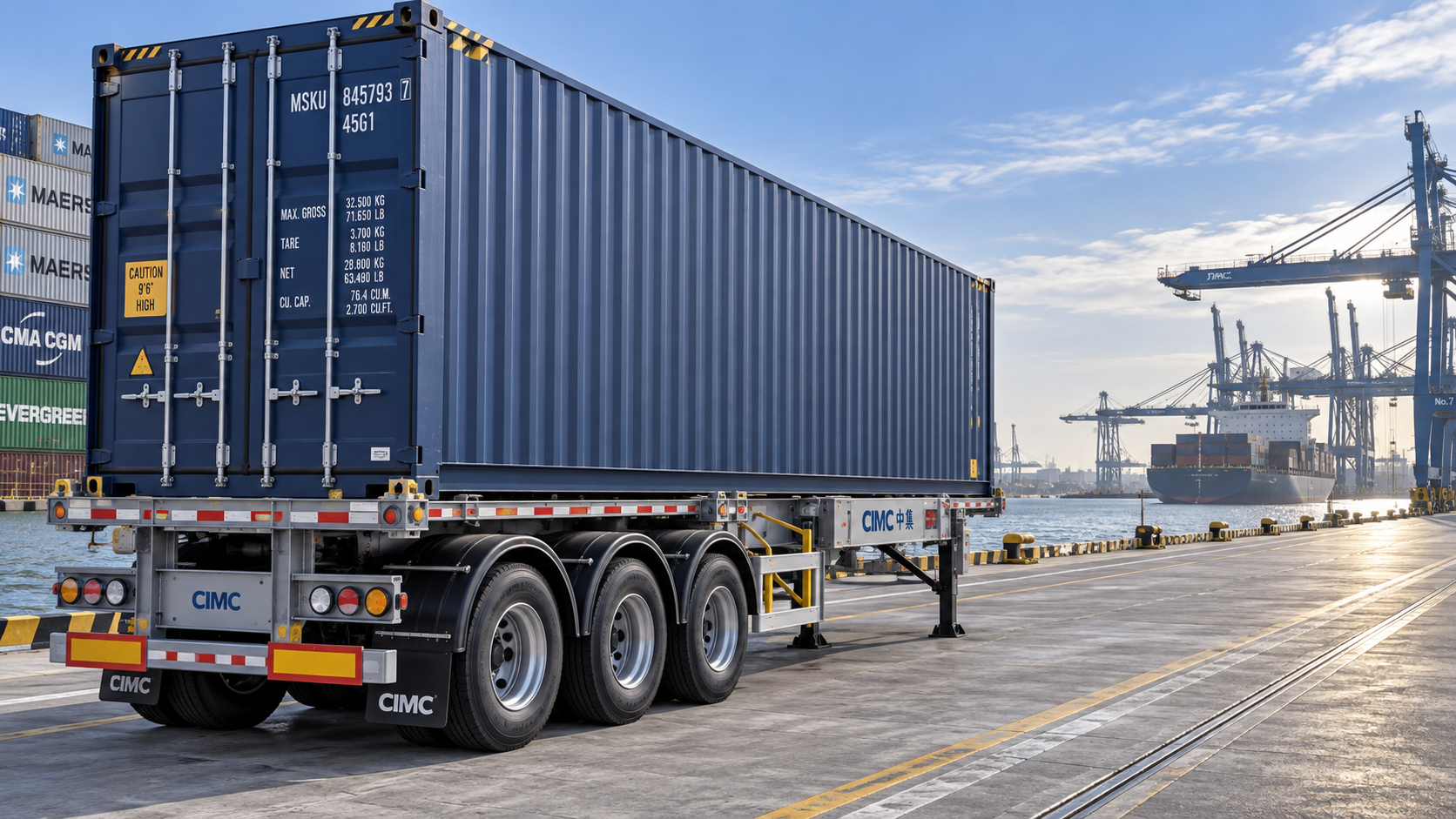 How to match a Skeleton (Container) Semi-Trailer to container sizes