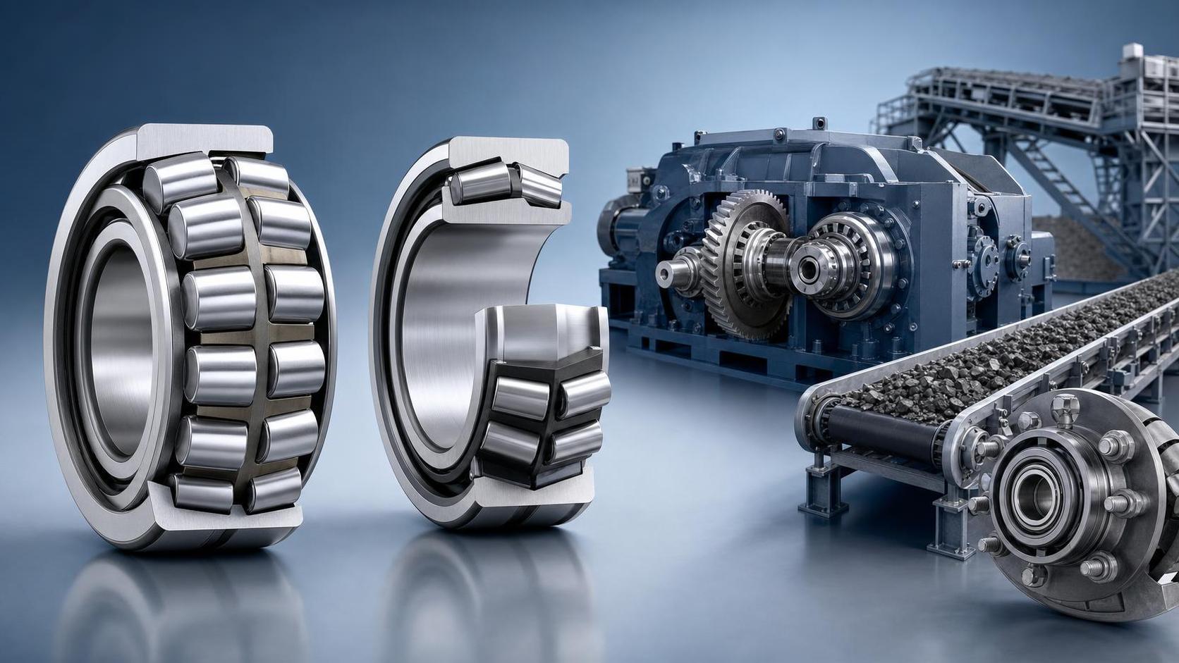 What are the key differences between spherical and taper roller bearings?