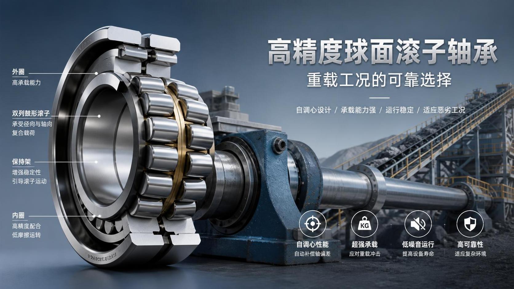 How does spherical roller bearing work?