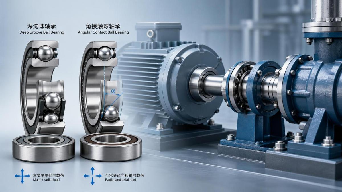 Deep Groove Ball Bearing vs Angular Contact Bearing