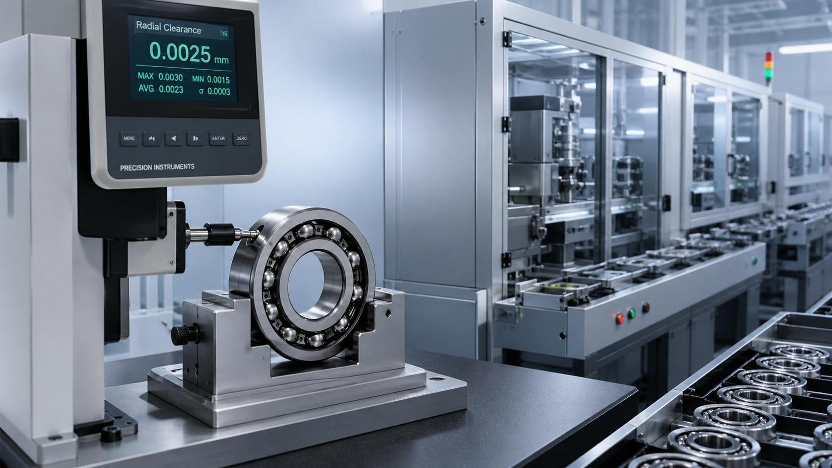 How a ball bearing manufacturer controls radial clearance consistency