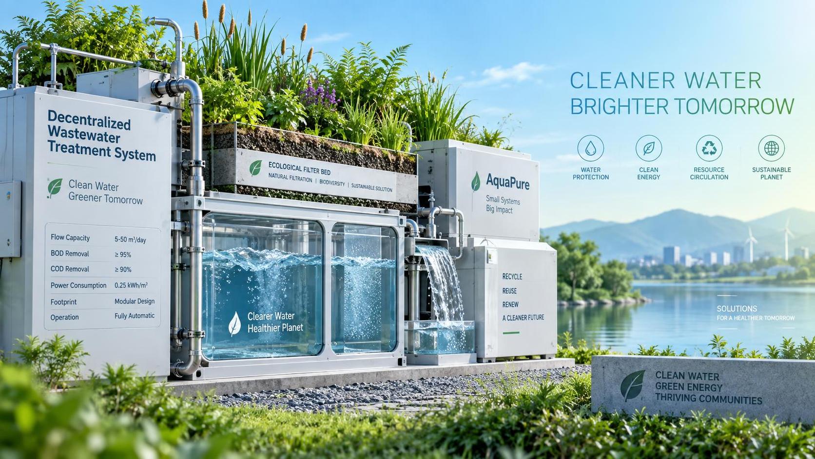 What Capacity Range Should You Specify for a Decentralized Sewage Treatment Plant in Rural Communities?