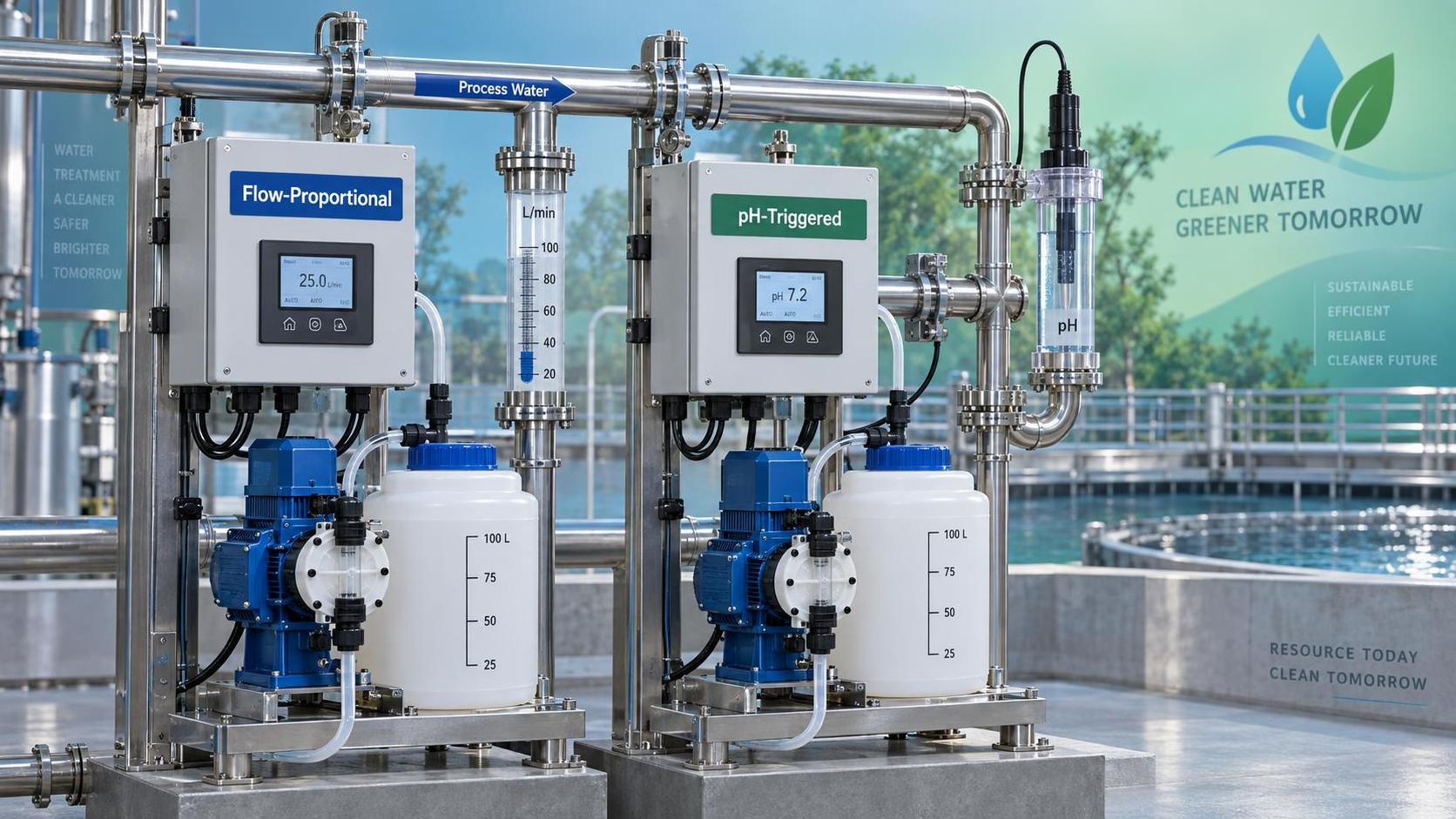 Why Flow-Proportional vs. pH-Triggered Automatic Dosing Units Deliver Different Outcomes in Wastewater Neutralization