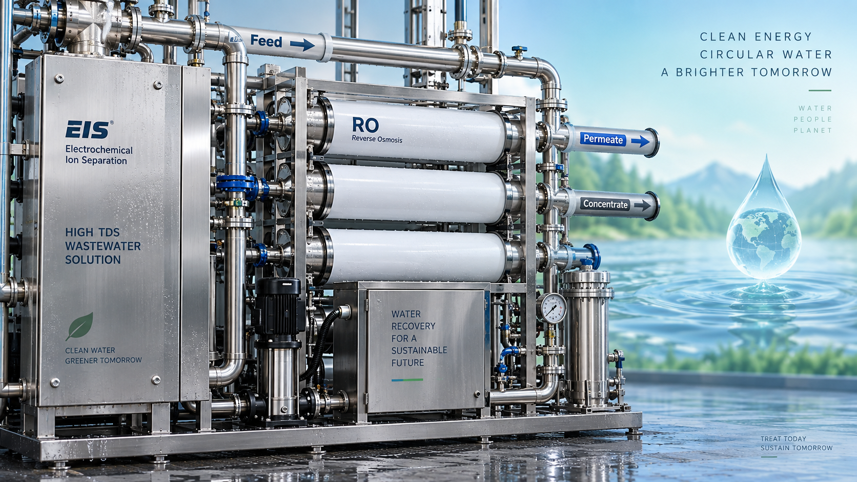 How industrial water purification equipment handles high-TDS effluent from food processing facilities