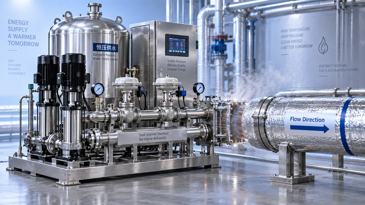 How ConstantPressure Water Supply Skid-Mounted Equipment avoids water hammer during pump start-up in district heating networks How ConstantPressure Water Supply Skid-Mounted Equipment avoids water hammer during pump start-up in district heating networks