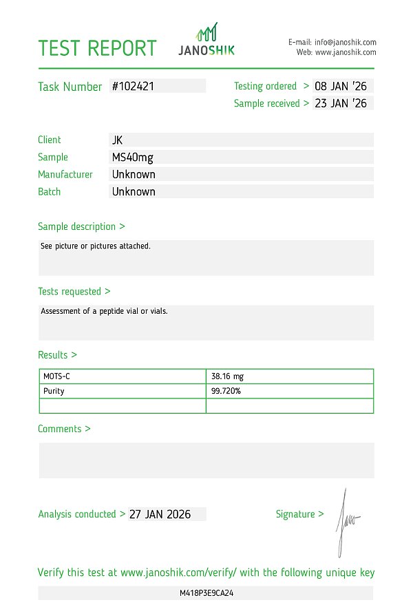 MOTS-c 40mg
