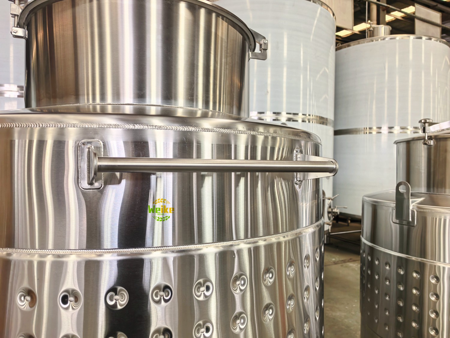 Serbatoio fermentatore per vino da 1500L con camicia