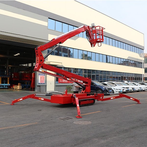 Plataforma elevadora articulada sobre orugas