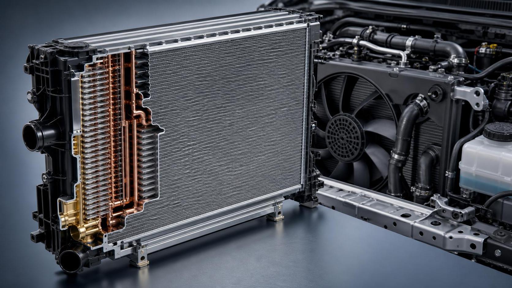 Por qué la elección del material del radiador Mercedes afecta la refrigeración y la vida útil