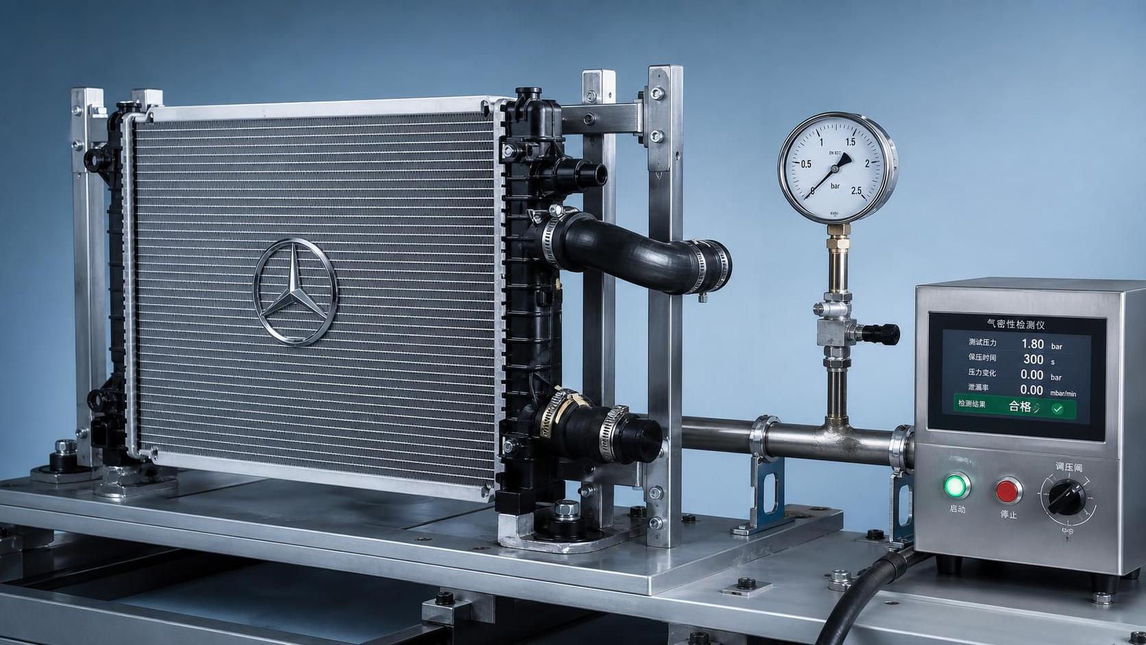 Métodos de prueba de radiadores Mercedes utilizados para comprobar la resistencia a la presión Métodos de prueba de radiadores Mercedes utilizados para comprobar la resistencia a la presión